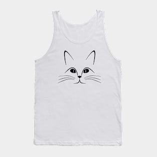 Cat Face Tank Top